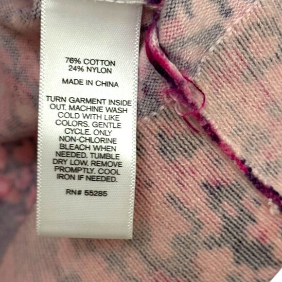 EXPRESS Floral Cardigan NWT Long Sleeve Petal Pink Red Purple Size Small New - Picture 6 of 7